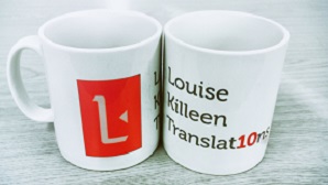 LKT 10-year anniversary mugs | Specialist commercial translation