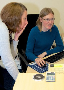 Siobhan and Catherine in the office | Technical translators