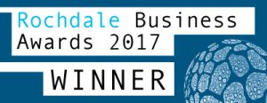 Rochdale Business Award 2017 winner badge | Technical and commercial translation