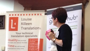 Louise at Business Growth Hub event | Translation specialists