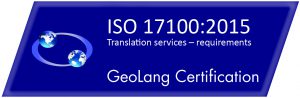 ISO 17100:2015 logo | Technical translations