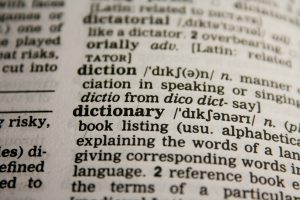 Close-up shot of dictionary entry | Blog | Technical and commercial translation