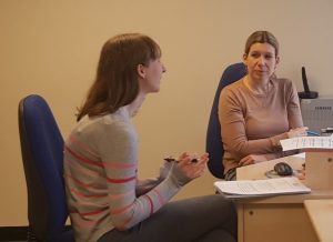 Jenny and Eveline working on a revision | Blog | Translation services