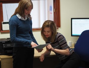 Helen and Jenny working in the office | Blog | Certified expert translators