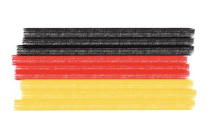 A stylised German flag denoting a single-language vendor